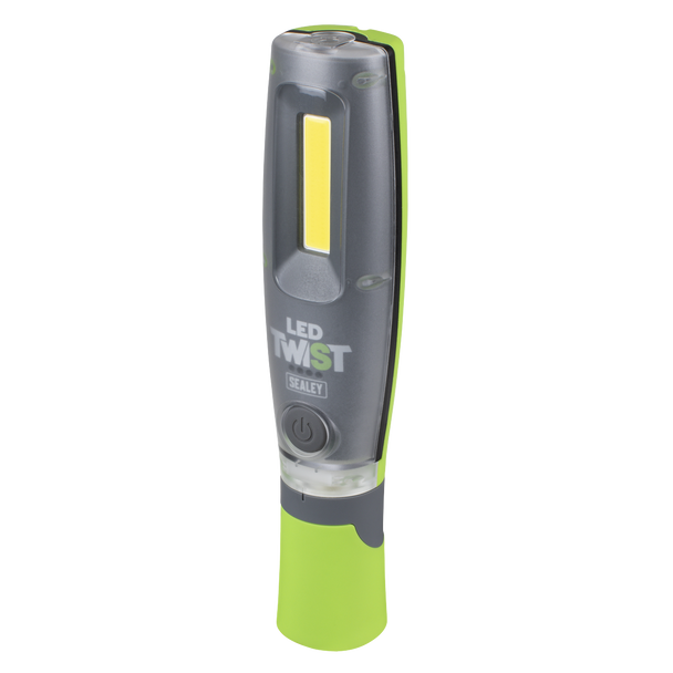 Sealey LED2001GDB ⏐ Rechargeable Inspection Light 16W COB & 1W SMD LED - Green - Display Box of 12