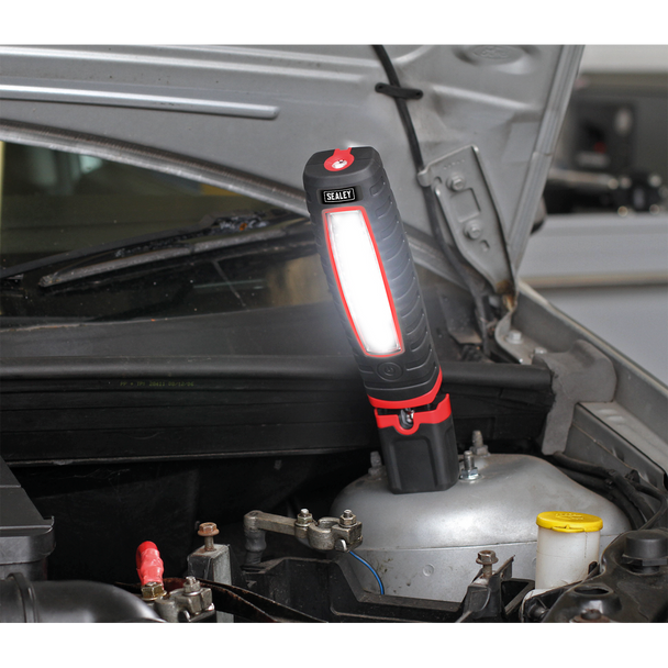 Sealey LED360 ⏐ Rechargeable 360° Inspection Light 8W & 3W SMD LED - Black