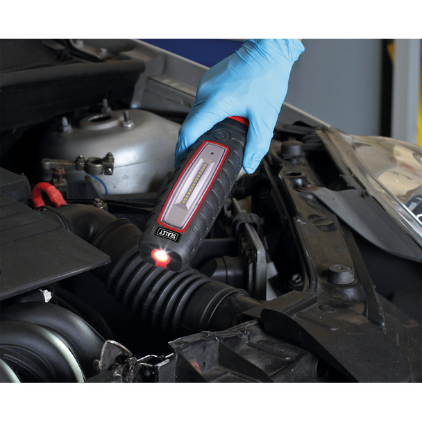 Sealey LED360 ⏐ Rechargeable 360° Inspection Light 8W & 3W SMD LED - Black