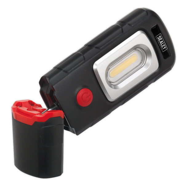 Sealey LED3601 ⏐ Rechargeable 360° Inspection Light 3W COB & 1W SMD LED - Black
