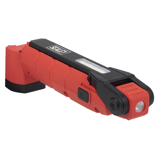 Sealey LED3605R ⏐ Rechargeable 360° Inspection Light 10W & 2 x 4W SMD LED - Red