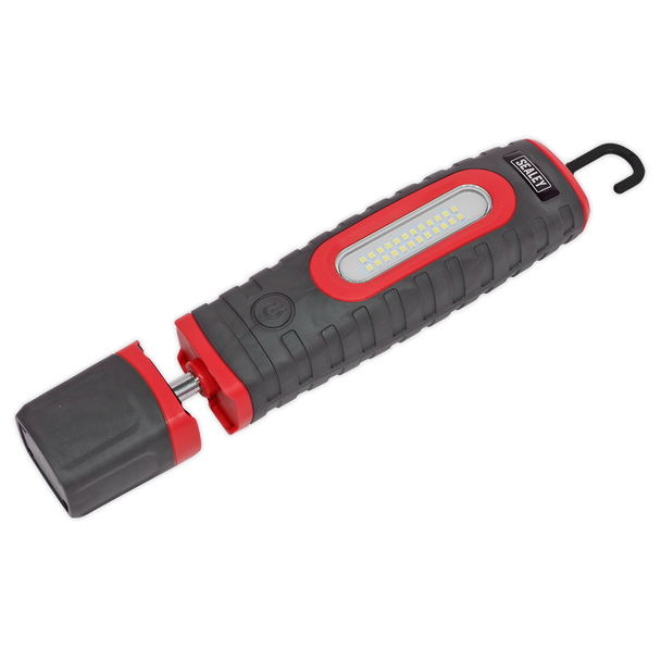 Sealey LED3606R ⏐ Rechargeable 360° Inspection Light 15W & 3W SMD LED - Red