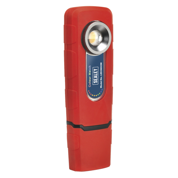 Sealey LED360CM ⏐ 360° Rechargeable Inspection Light 5W COB LED Colour Match CRI 96 - 3-Colour