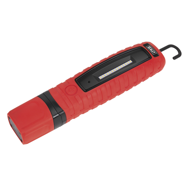 Sealey LED360R ⏐ Rechargeable 360° Inspection Light 8W & 3W SMD LED - Red