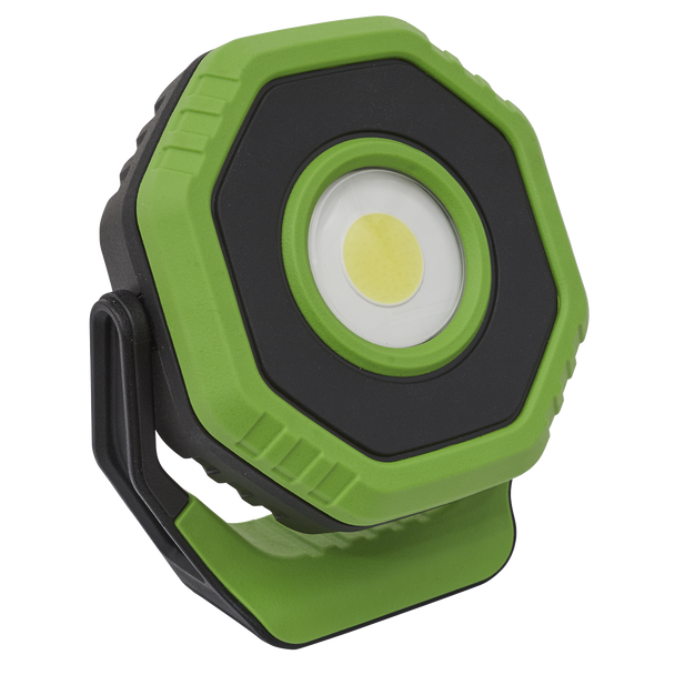 Sealey LED700P ⏐ Rechargeable 360° Pocket Floodlight with Magnet 7W COB LED - Green