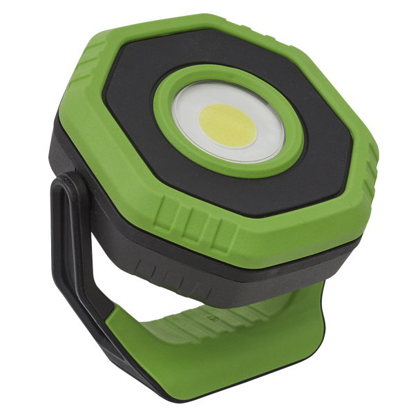 Sealey LED700P ⏐ Rechargeable 360° Pocket Floodlight with Magnet 7W COB LED - Green