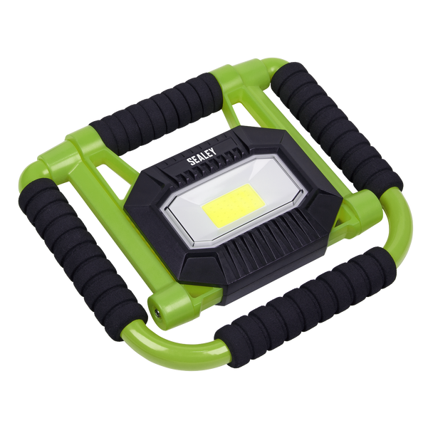 Sealey LEDFL10W ⏐ Rechargeable Portable Fold Flat Floodlight 10W COB LED