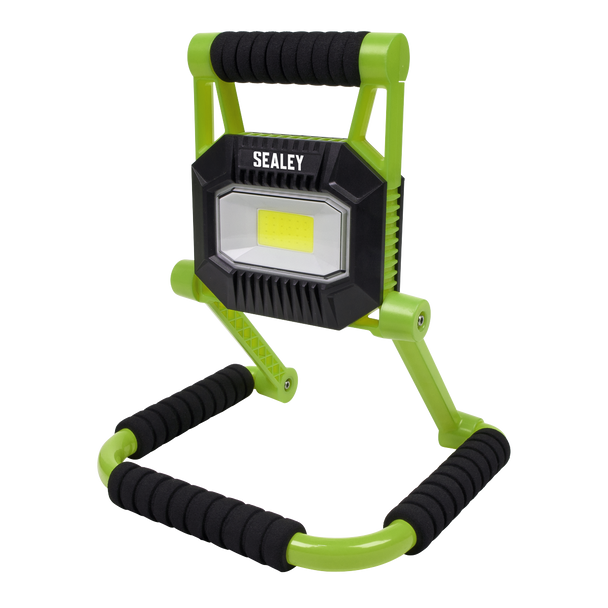 Sealey LEDFL10W ⏐ Rechargeable Portable Fold Flat Floodlight 10W COB LED