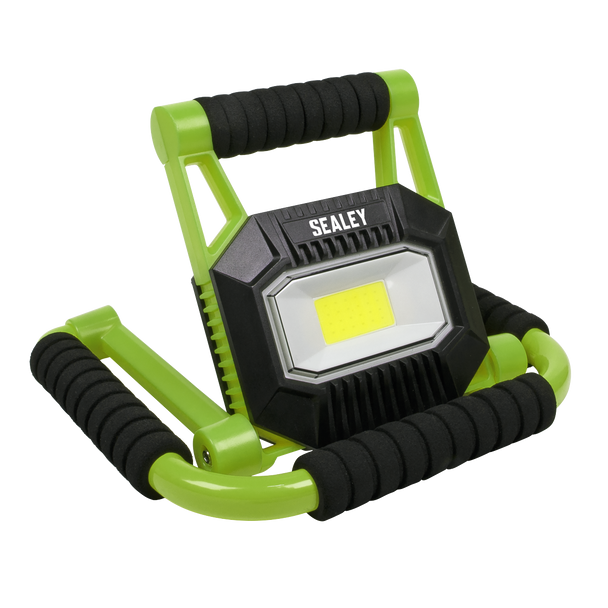 Sealey LEDFL10W ⏐ Rechargeable Portable Fold Flat Floodlight 10W COB LED