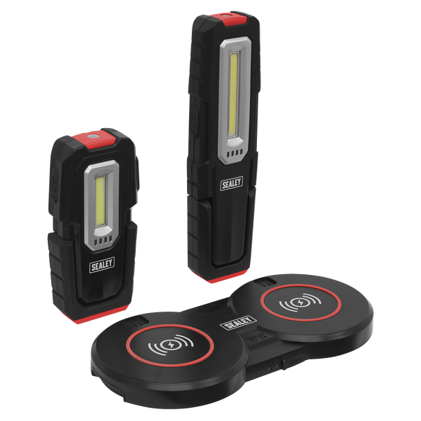 Sealey LEDWCBCOMBO4 ⏐ Inspection Light with Double Wireless Charging Base 5W & 3W COB LED