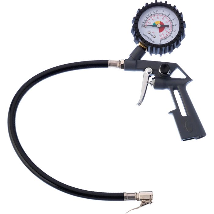 PCL LTG01 | Blowgun Style Tyre Inflator, 10-174 psi & 0-12 bar, 0.4m Hose, Euro Connector