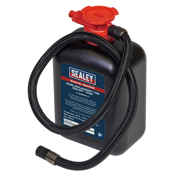 Sealey MAC10SR ⏐ Replacement Tyre Sealant & Hose 450ml