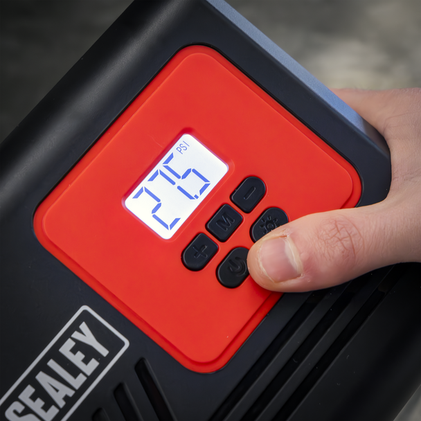 Sealey MAC12D ⏐ Tyre Inflator with Worklight 12V