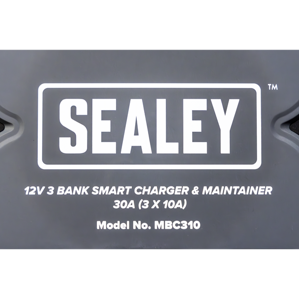 Sealey MBC310 ⏐ 3 Bank 12V Smart Charger & Maintainer 30A (3 x 10A)