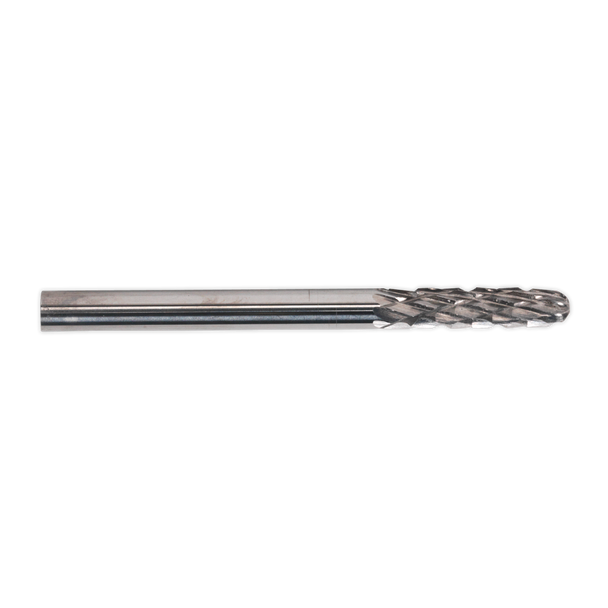 Sealey MCB002 ⏐ Micro Carbide Burr Ball Nose Cylindrical 3mm - Pack of 3