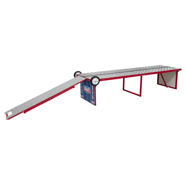 Sealey MCW360 ⏐ Folding Motorcycle Workbench with Ramp 360kg Capacity