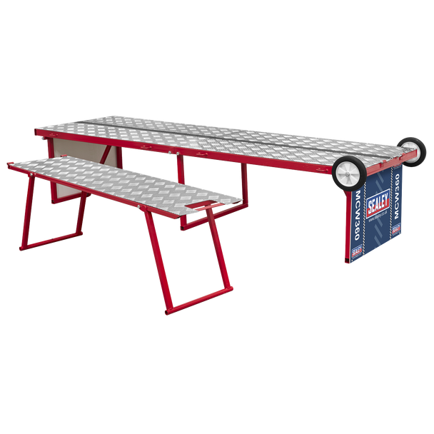 Sealey MCW360 ⏐ Folding Motorcycle Workbench with Ramp 360kg Capacity