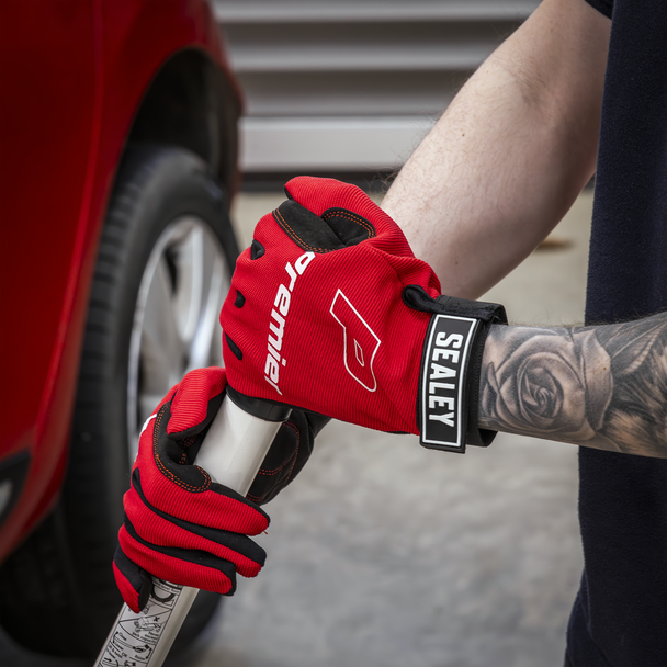 Sealey MG796XL ⏐ Premier Mechanic's Gloves Padded Palm - Extra-Large Pair