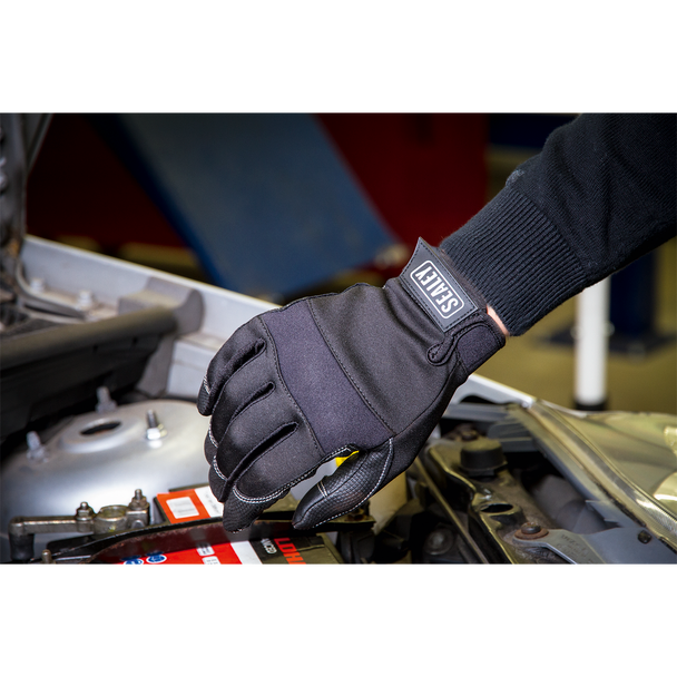 Sealey MG798L ⏐ Premier Light Palm Tactouch Mechanic's Gloves (9) - Large