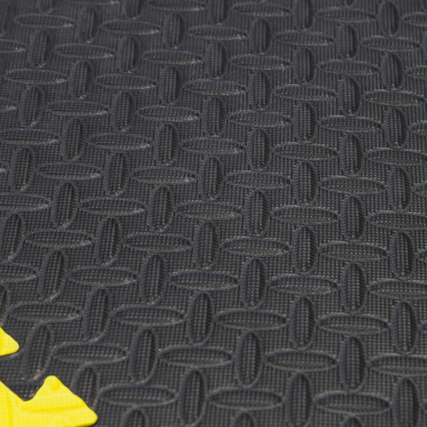 Sealey MIC1218Y3 ⏐ Interlocking EVA Foam Workshop Mat Set with Hi-Vis Edges 1240 x 1825mm