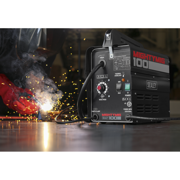 Sealey MIGHTYMIG100 ⏐ Gasless MIG Welder 100A 230V