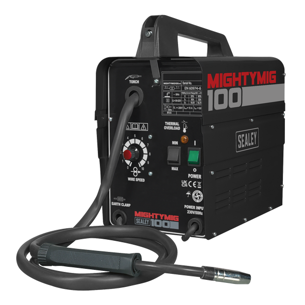 Sealey MIGHTYMIG100 ⏐ Gasless MIG Welder 100A 230V