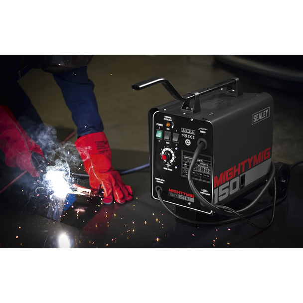 Sealey MIGHTYMIG150 ⏐ Professional Gas/Gasless MIG Welder 150A 230V