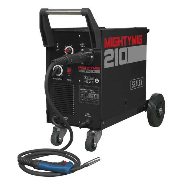 Sealey MIGHTYMIG210 ⏐ Professional Gas/Gasless MIG Welder with Euro Torch 210A