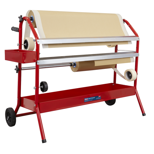 Sealey MK67 ⏐ Masking Paper Dispenser Trolley 2 x 900mm Rolls