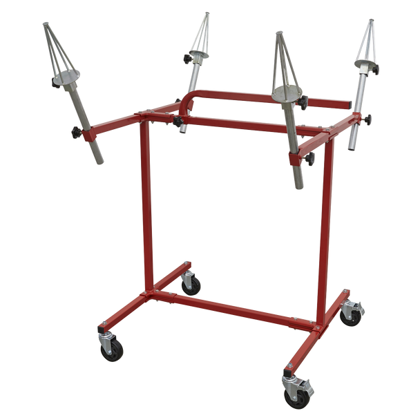 Sealey MK71 ⏐ Heavy-Duty Alloy Wheel Painting/Repair Stand 4 Wheel Capacity