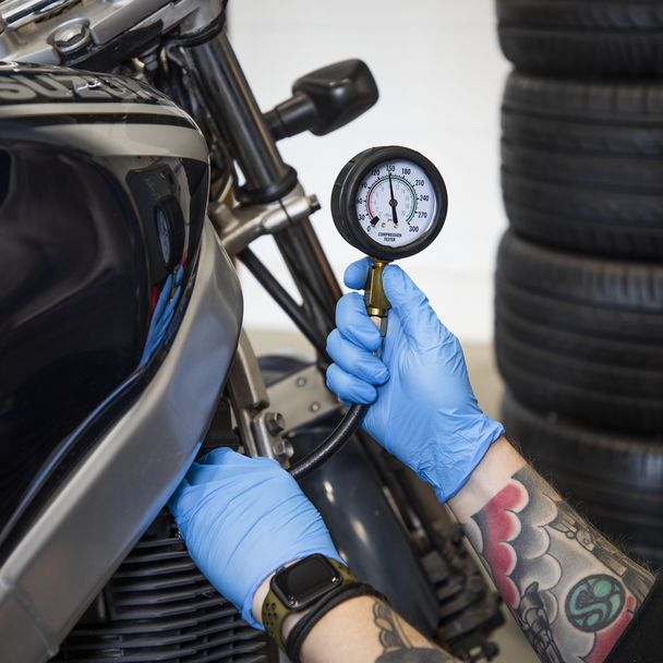 Sealey MS100 ⏐ Motorcycle Compression & Fuel Pressure Gauge Set 3pc