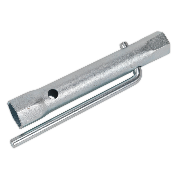 Sealey MS158 ⏐ Long Reach Double End Spark Plug Box Spanner with L-Bar 17/21mm