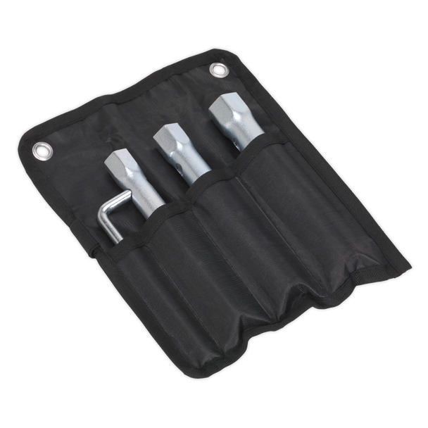 Sealey MS165 ⏐ Long Reach Double End Spark Plug Box Spanner Set 3pc