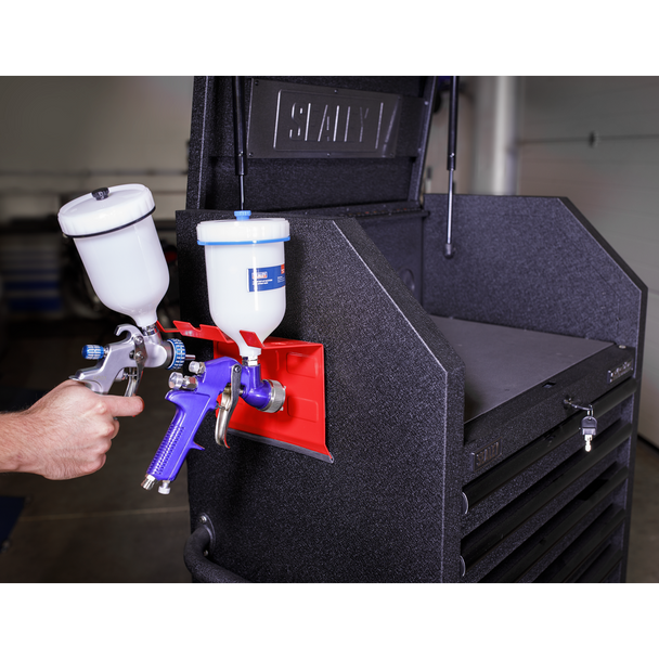 Sealey MSH03 ⏐ Magnetic Spray Gun Holder 2 Gun Capacity