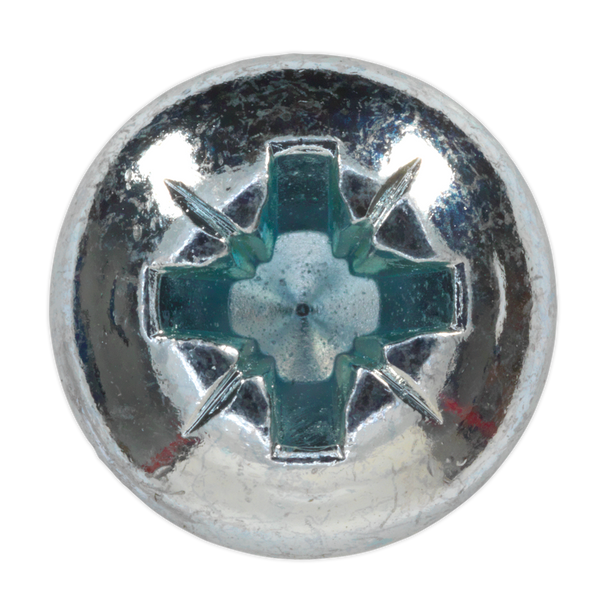 Sealey MSP625 ⏐ Zinc Plated Pan Head Pozi Machine Screw M6 x 25mm, DIN 7985Z - Pack of 50