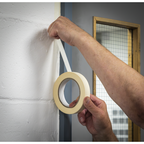 Sealey MTLB24 ⏐ Premium Quality Masking Tape 24mm x 50m Pack of 36