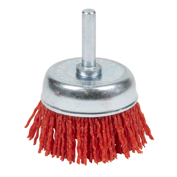 Sealey NFB50 ⏐ Nylon Filament Cup Brush 50mm with 6mm Shaft