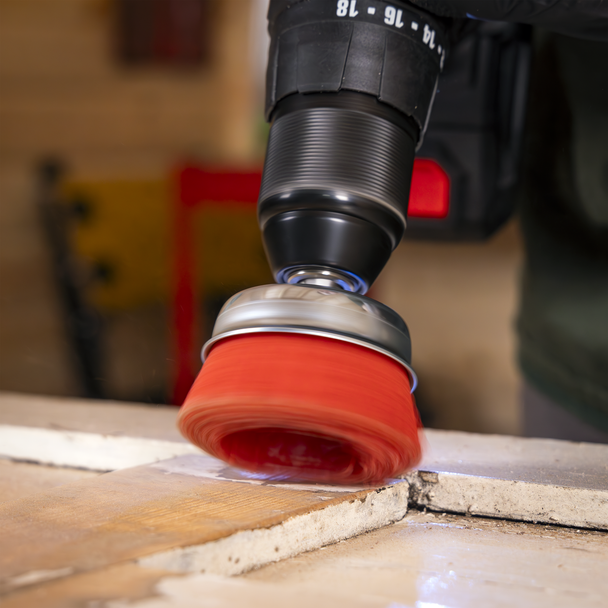 Sealey NFB75 ⏐ 75mm Nylon Filament Cup Brush with 6mm Shaft