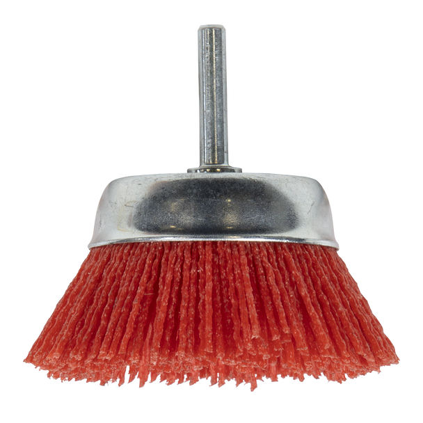 Sealey NFB75 ⏐ 75mm Nylon Filament Cup Brush with 6mm Shaft