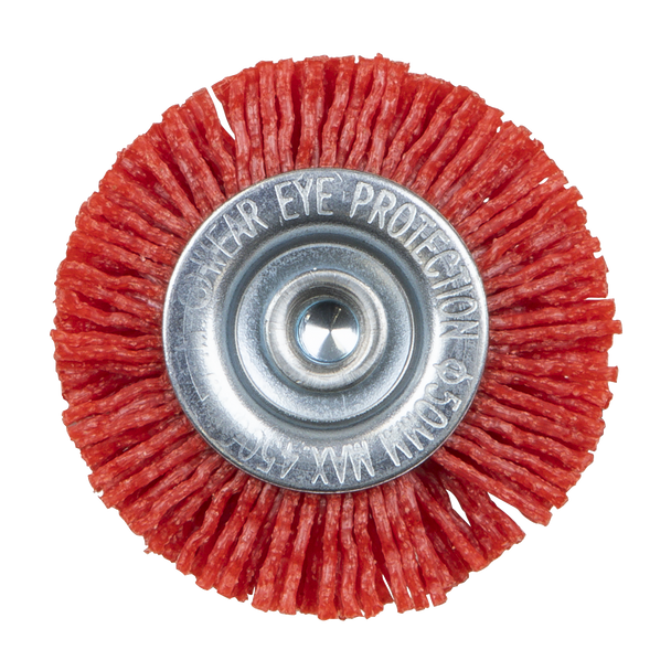 Sealey NFBC50 ⏐ 50mm Nylon Filament Circular Brush with 6mm Shaft