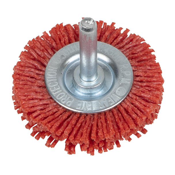 Sealey NFBC50 ⏐ 50mm Nylon Filament Circular Brush with 6mm Shaft