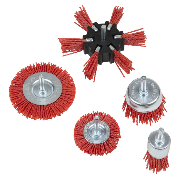 Sealey NFBS05 ⏐ Nylon Filament 5pc Brush Set