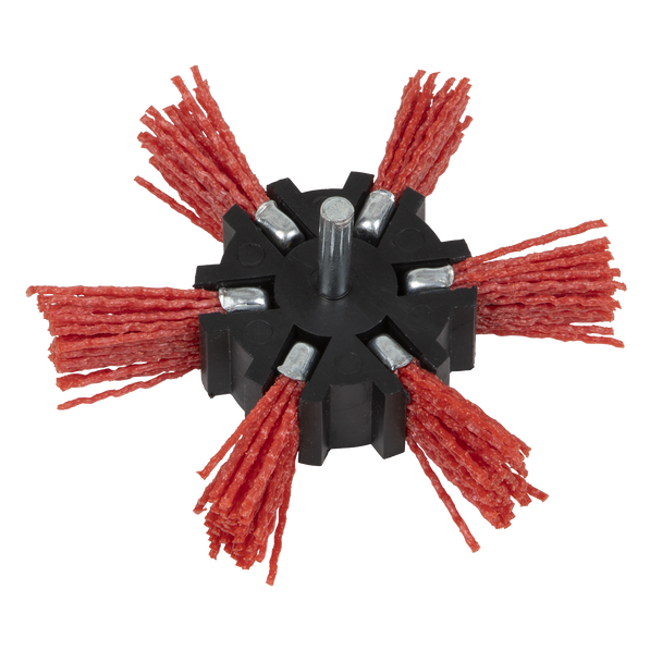 Sealey NFBS100 ⏐ 100mm Nylon Filament Strip Brush with 6mm Shaft