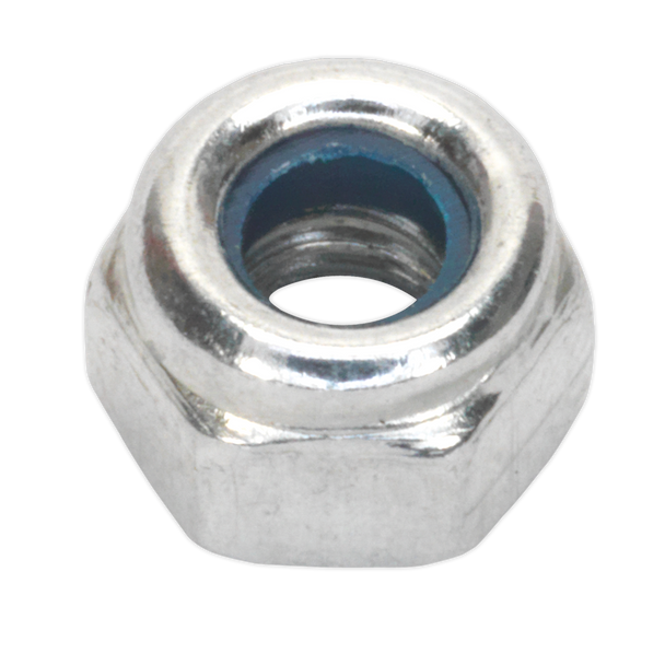 Sealey NLN4 ⏐ Zinc Plated Nylon Locknut M4, DIN 982 - Pack of 100