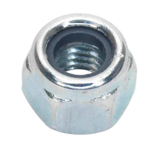Sealey NLN6 ⏐ Zinc Plated Nylon Locknut M6, DIN 982 - Pack of 100
