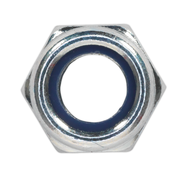 Sealey NLN8 ⏐ Zinc Plated Nylon Locknut M8, DIN 982 - Pack of 100