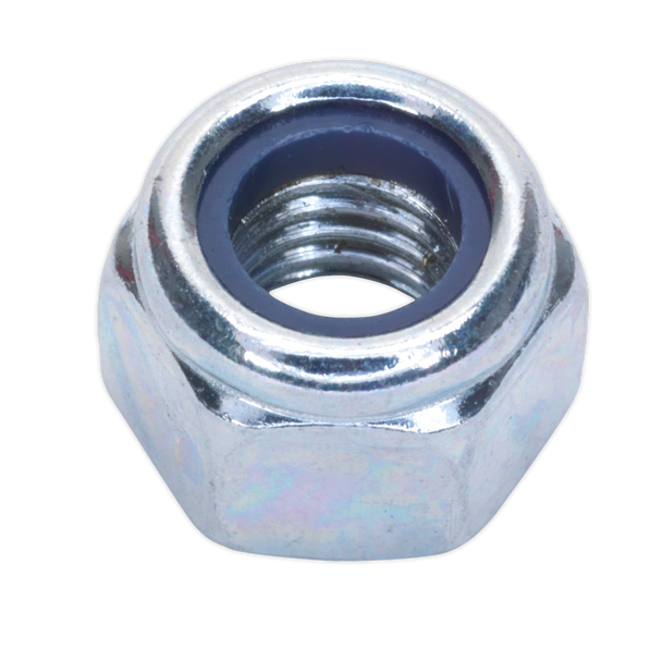 Sealey NLN8 ⏐ Zinc Plated Nylon Locknut M8, DIN 982 - Pack of 100