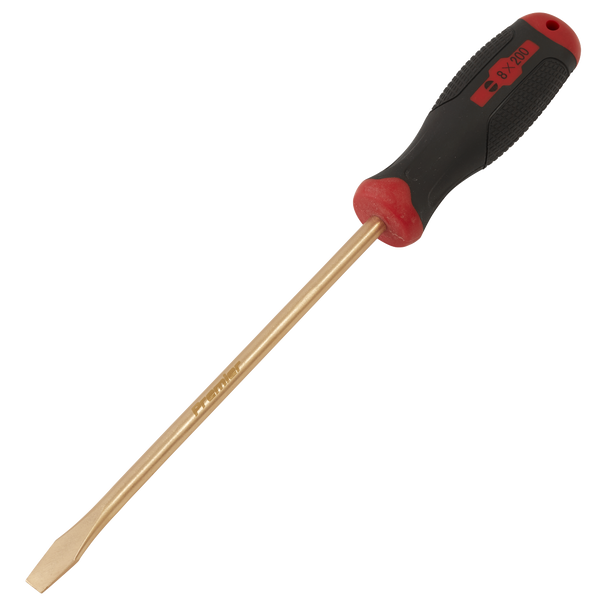 Sealey NS095 ⏐ Screwdriver Slotted 8 x 200mm - Non-Sparking