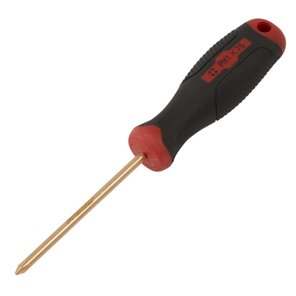 Sealey NS096 ⏐ Screwdriver Phillips #1 x 75mm - Non-Sparking