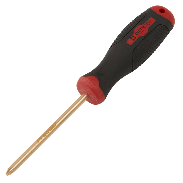 Sealey NS097 ⏐ Screwdriver Phillips #2 x 100mm - Non-Sparking